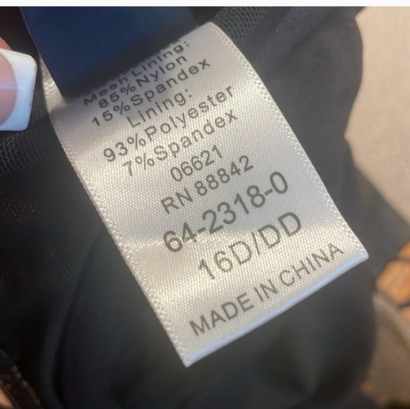 DEADSTOCK!!!🔥🔥H0TT!! RARE🔥 NWT GABI FRESH FAUX LEATHER BIKINI - Picture 7 of 8